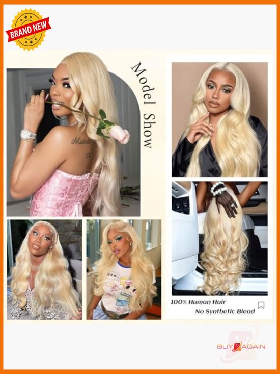 13x6 Lace Front Wig Human Hair 30 Inch 200 Density Body Wave HD Lace Wig